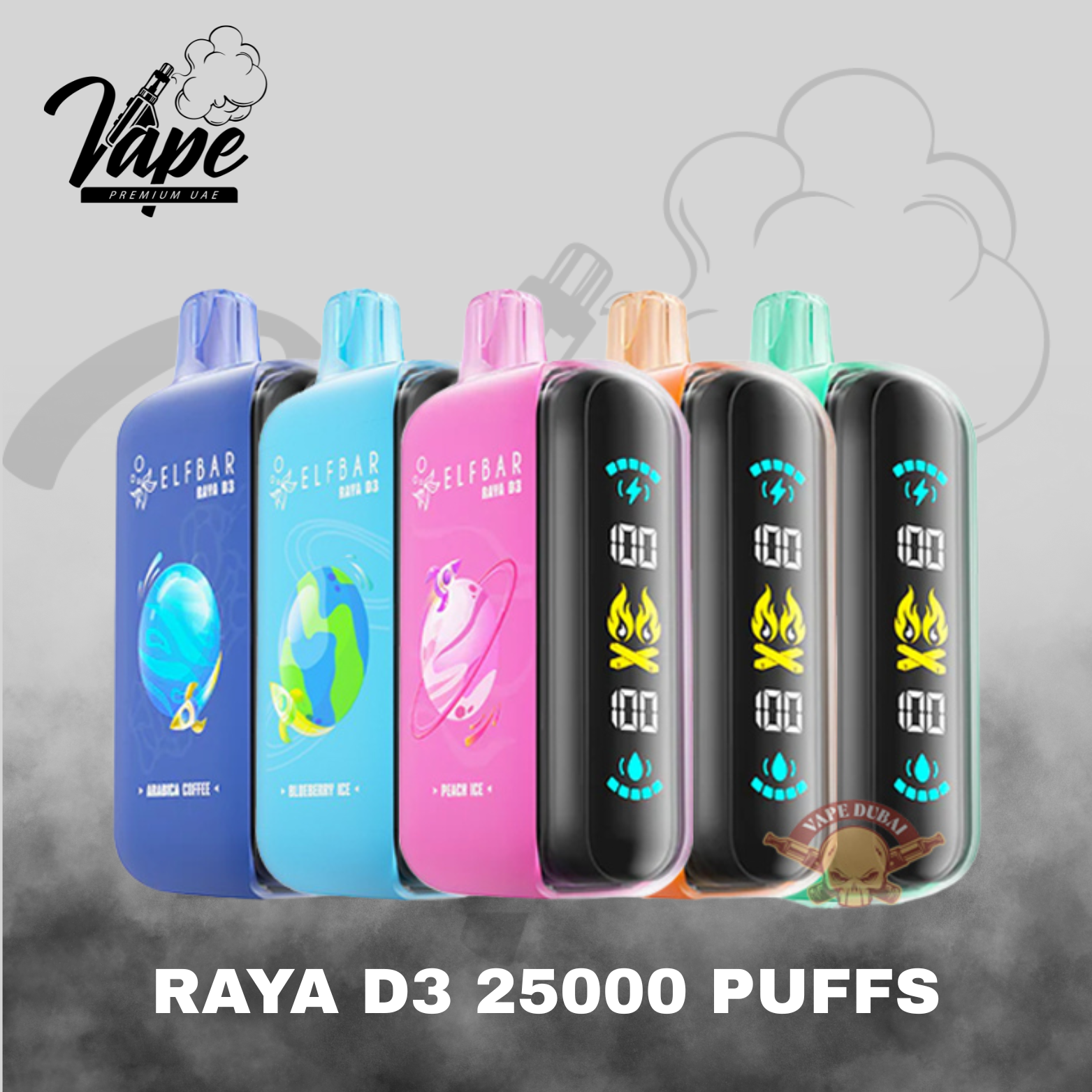 BEST ELFBAR RAYA D3 25000 PUFFS DISPOSABLE VAPE IN UAE